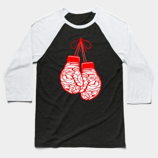 Boxing Glove Brains Baseball T-Shirt